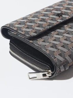 PARFOIS Monedero Estampado Negro Outlet