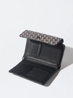 PARFOIS Monedero Estampado Negro Outlet