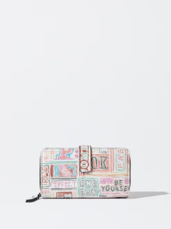 PARFOIS Monedero Estampado Blanco Outlet