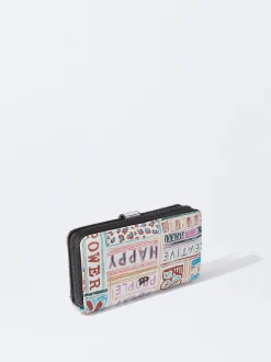 PARFOIS Monedero Estampado Blanco Outlet