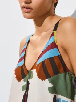 PARFOIS Mono Largo Estampado Multicor Fashion