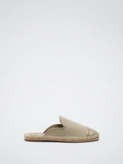 PARFOIS Mules Yute Bicolor Dorado Outlet