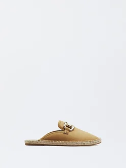 PARFOIS Mules Yute Hebilla Beige Best