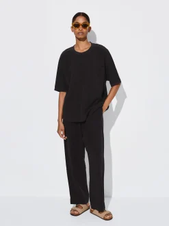 PARFOIS Pantal&oacute;n 100% Lyocell Negro Fashion