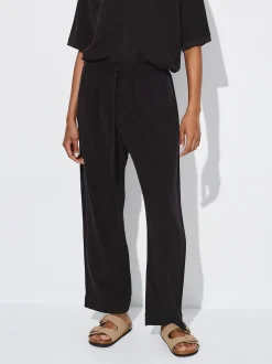 PARFOIS Pantal&oacute;n 100% Lyocell Negro Fashion