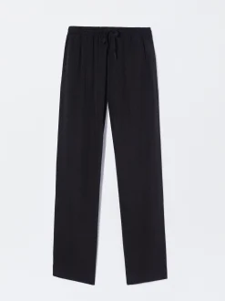 PARFOIS Pantal&oacute;n 100% Lyocell Negro Fashion