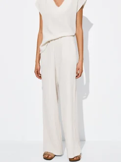 PARFOIS Pantal&oacute;n Algod&oacute;n Con Estructura Blanco Shop