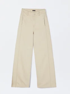 PARFOIS Pantal&oacute;n Ancho De Algod&oacute;n Crudo Discount