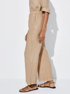 PARFOIS Pantal&oacute;n Ancho Lino Crudo Cheap