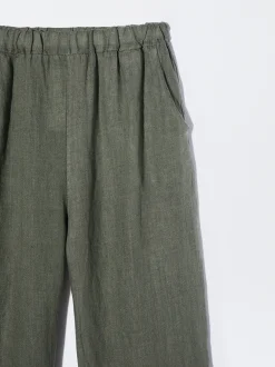 PARFOIS Pantal&oacute;n Ancho Lino Caqui Clearance