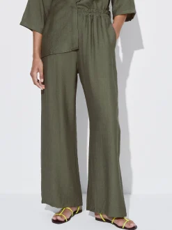 PARFOIS Pantalón Cintura Elástica Caqui Store
