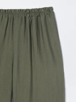 PARFOIS Pantalón Cintura Elástica Caqui Store