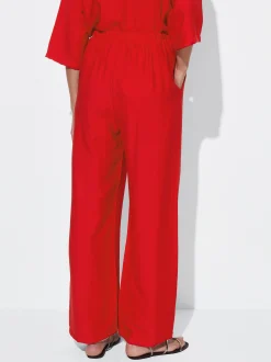 PARFOIS Pantal&oacute;n Cintura El&aacute;stica Rojo Store