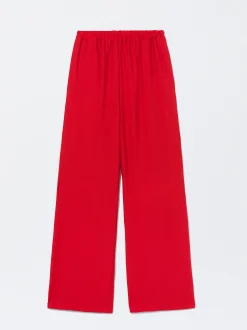 PARFOIS Pantal&oacute;n Cintura El&aacute;stica Rojo Store