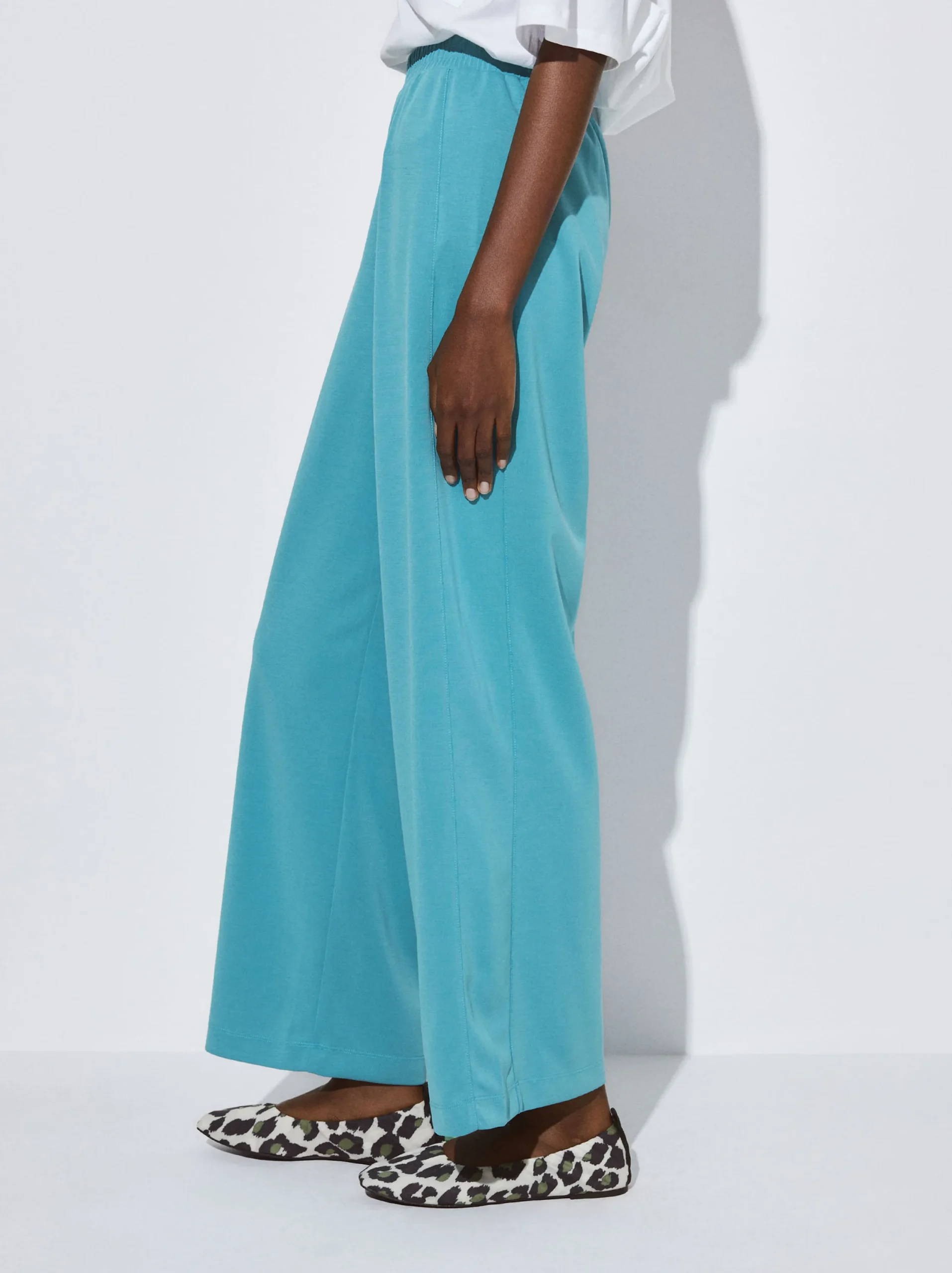PARFOIS Pantalón Cintura Elástica Azul Cheap