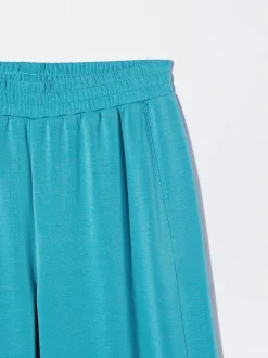 PARFOIS Pantalón Cintura Elástica Azul Cheap