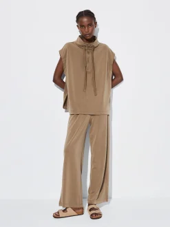 PARFOIS Pantal&oacute;n Cintura El&aacute;stica Caqui Outlet