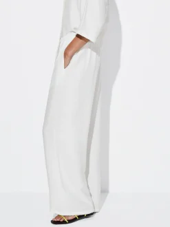 PARFOIS Pantal&oacute;n Cintura El&aacute;stica Blanco Hot