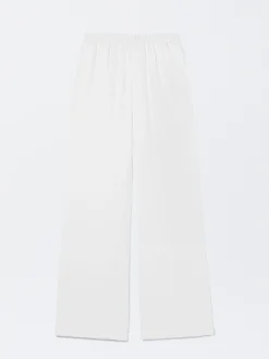 PARFOIS Pantal&oacute;n Cintura El&aacute;stica Blanco Hot