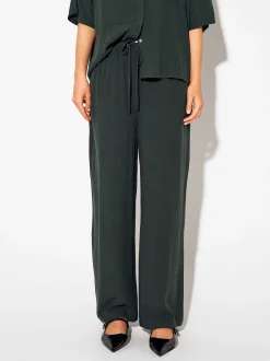 PARFOIS Pantal&oacute;n De Lyocell Cintura El&aacute;stica Verde Flash Sale