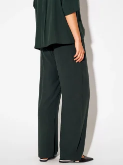 PARFOIS Pantal&oacute;n De Lyocell Cintura El&aacute;stica Verde Flash Sale