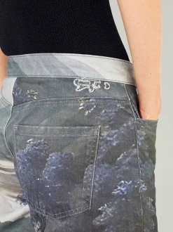 PARFOIS Pantalón Estampado 100% Algodón Multicor Hot