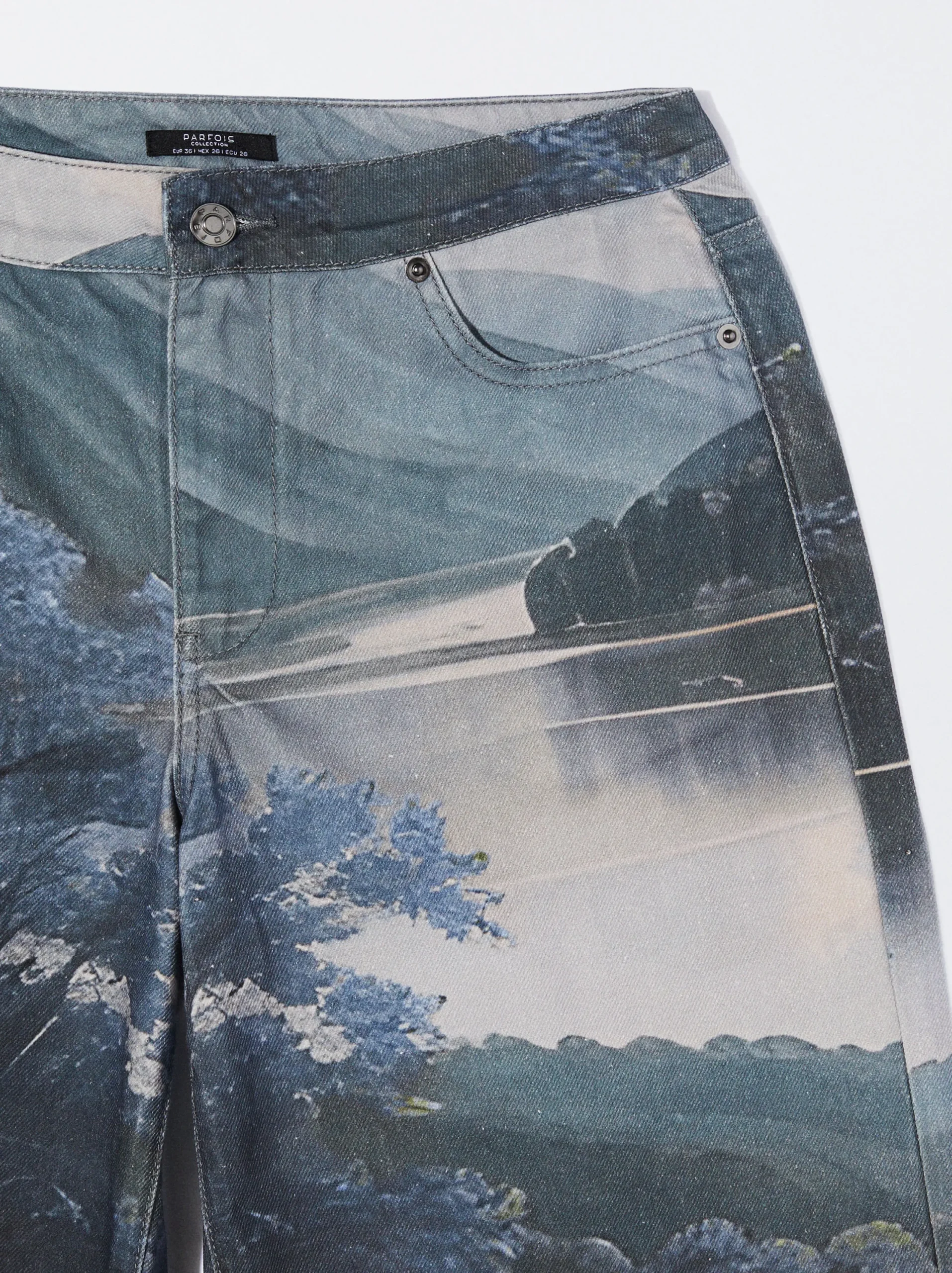 PARFOIS Pantalón Estampado 100% Algodón Multicor Hot