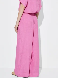 PARFOIS Pantal&oacute;n Fluido 100% Lino Rosa Sale