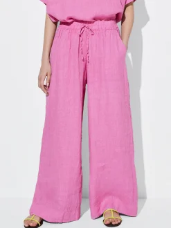 PARFOIS Pantal&oacute;n Fluido 100% Lino Rosa Sale