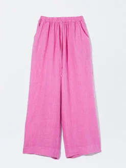PARFOIS Pantal&oacute;n Fluido 100% Lino Rosa Sale