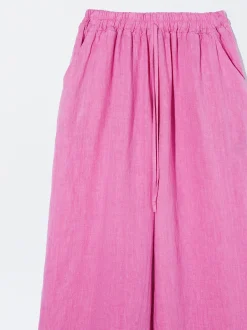 PARFOIS Pantal&oacute;n Fluido 100% Lino Rosa Sale