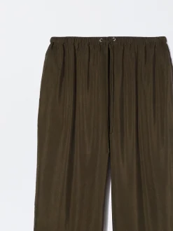 PARFOIS Pantal&oacute;n Fluido Con Cintura El&aacute;stica Caqui Discount