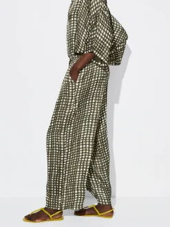 PARFOIS Pantal&oacute;n Fluido Estampado Caqui Store