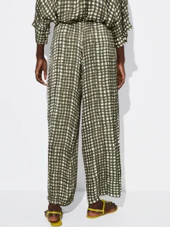 PARFOIS Pantal&oacute;n Fluido Estampado Caqui Store