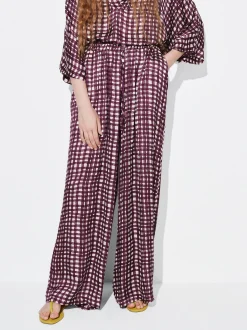 PARFOIS Pantal&oacute;n Fluido Estampado Burdeos Cheap