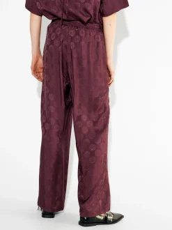 PARFOIS Pantal&oacute;n Fluido Jacquard Burdeos Flash Sale