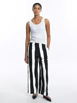PARFOIS Pantal&oacute;n Lino Con Rayas Multicor Discount