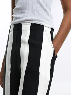 PARFOIS Pantal&oacute;n Lino Con Rayas Multicor Discount
