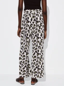 PARFOIS Pantal&oacute;n Lyocell Animal Print Multicor New