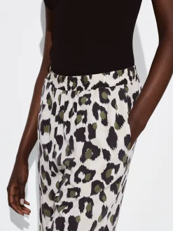 PARFOIS Pantal&oacute;n Lyocell Animal Print Multicor New