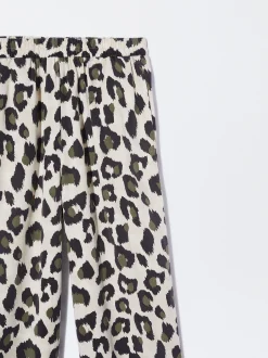 PARFOIS Pantal&oacute;n Lyocell Animal Print Multicor New