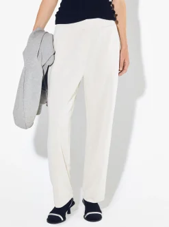 PARFOIS Pantal&oacute;n Modal Cintura El&aacute;stica Blanco Best Sale