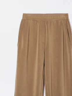 PARFOIS Pantal&oacute;n Modal Cintura El&aacute;stica Camel Discount