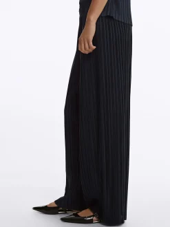PARFOIS Pantal&oacute;n Plisado Cintura El&aacute;stica Gris Best