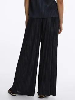 PARFOIS Pantal&oacute;n Plisado Cintura El&aacute;stica Gris Best