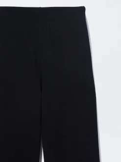 PARFOIS Pantal&oacute;n Recto Cintura El&aacute;stica Negro Shop