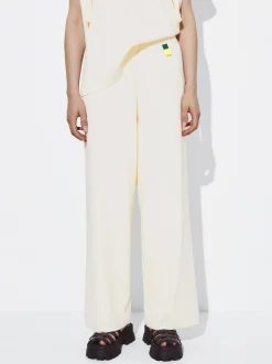 PARFOIS Pantal&oacute;n Recto Cintura El&aacute;stica Crudo Discount