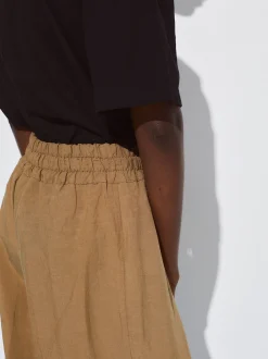 PARFOIS Pantal&oacute;n Recto Con Lino Caqui Clearance