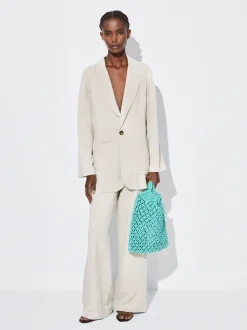 PARFOIS Pantal&oacute;n Recto Con Lino Crudo Sale