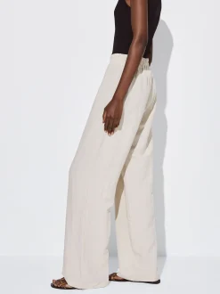 PARFOIS Pantal&oacute;n Recto Con Lino Crudo Sale